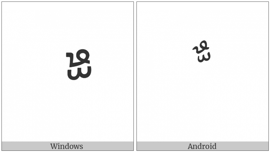 Arabic Ligature Shadda With Dammatan Isolated Form on various operating systems