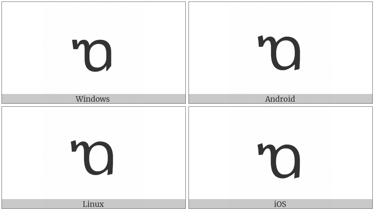 Tai Le Letter Tsa on various operating systems