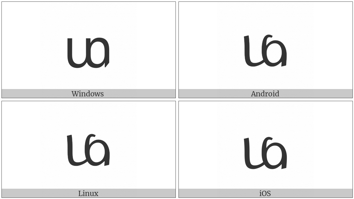 Tai Le Letter Pha on various operating systems