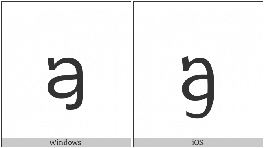 Tai Le Letter Kha on various operating systems