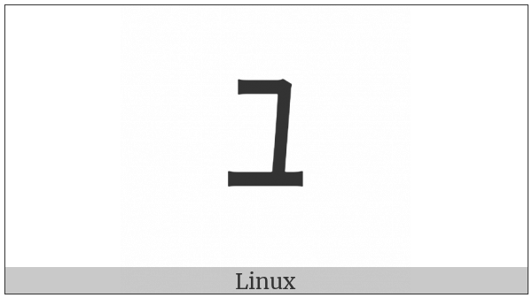 Halfwidth Katakana Letter Yu on various operating systems