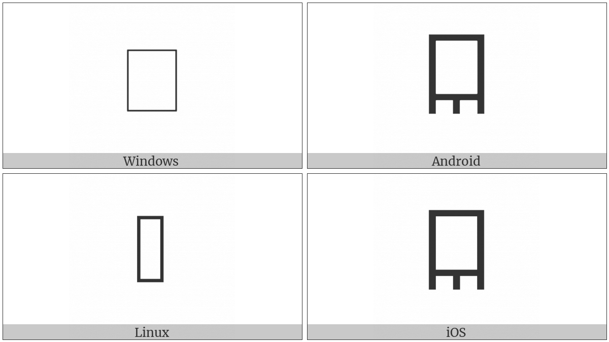 Linear B Ideogram B159 Cloth on various operating systems