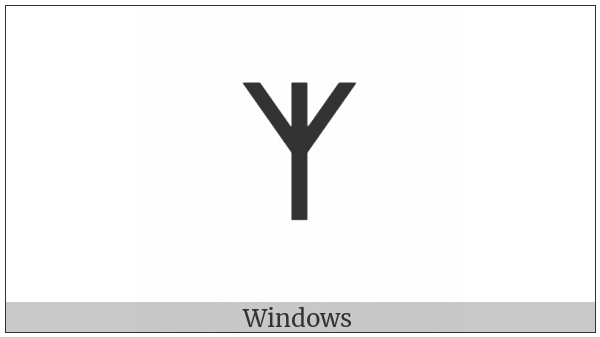 Carian Letter N on various operating systems