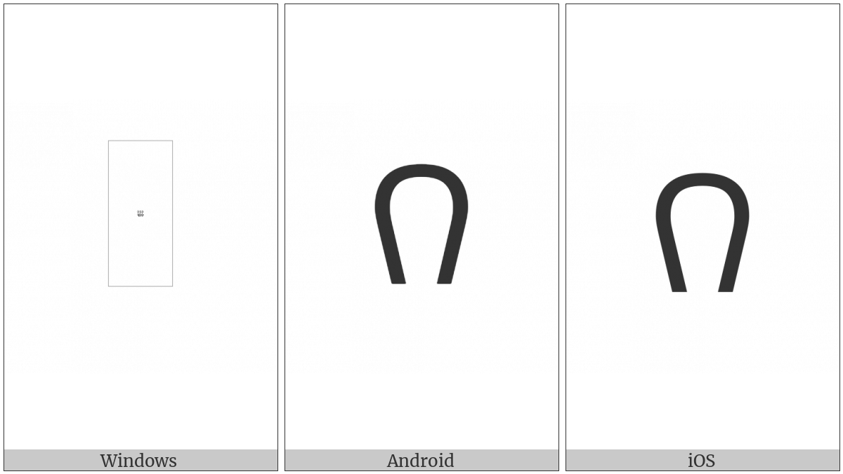 Osage Capital Letter I on various operating systems