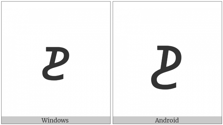 Osage Small Letter Tsa on various operating systems