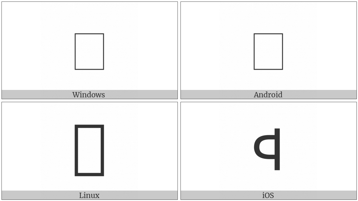 Caucasian Albanian Letter Xeyn on various operating systems