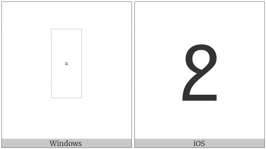 Caucasian Albanian Letter Qar on various operating systems