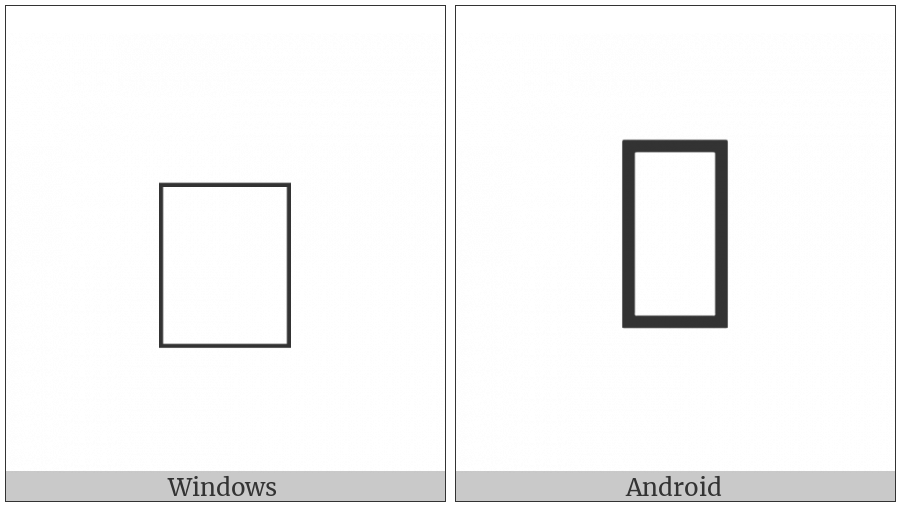 Tai Tham Letter Low Ka on various operating systems