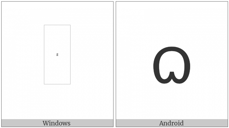 Tai Tham Letter Low Tha on various operating systems