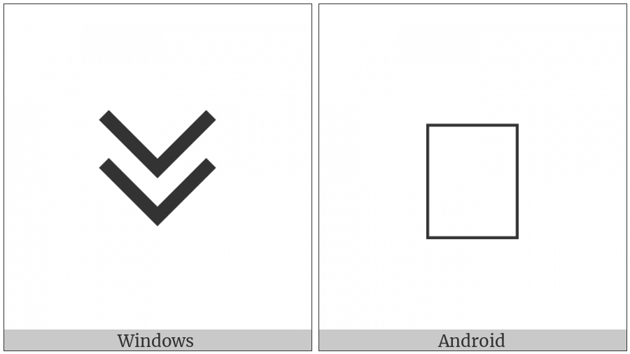 Cypriot Syllable Pi on various operating systems