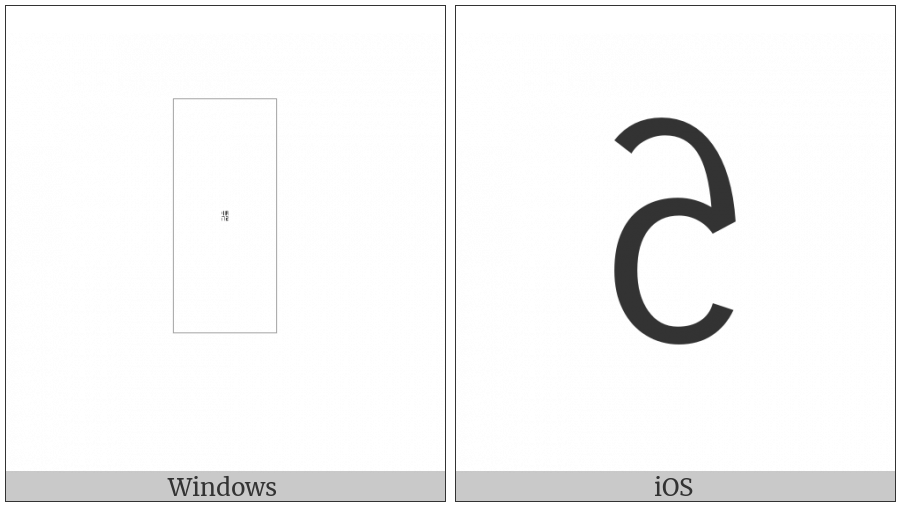 Tai Tham Vowel Sign Tham Ai on various operating systems