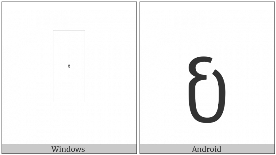 Tai Tham Sign Caang on various operating systems