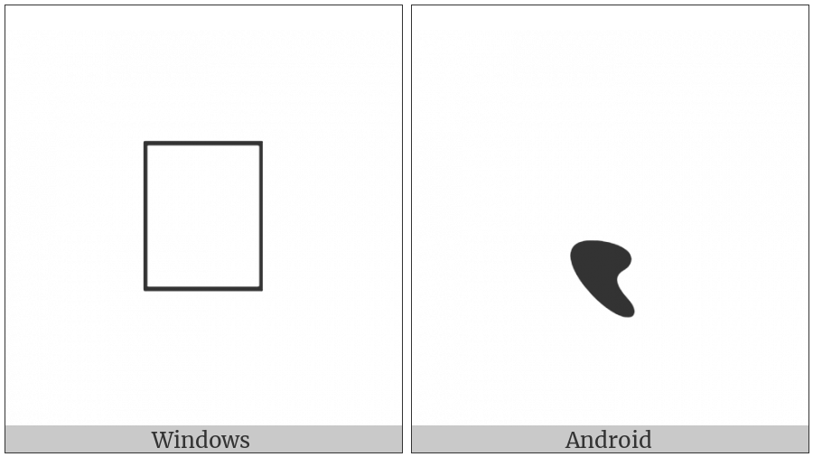 Manichaean Letter Daleth on various operating systems