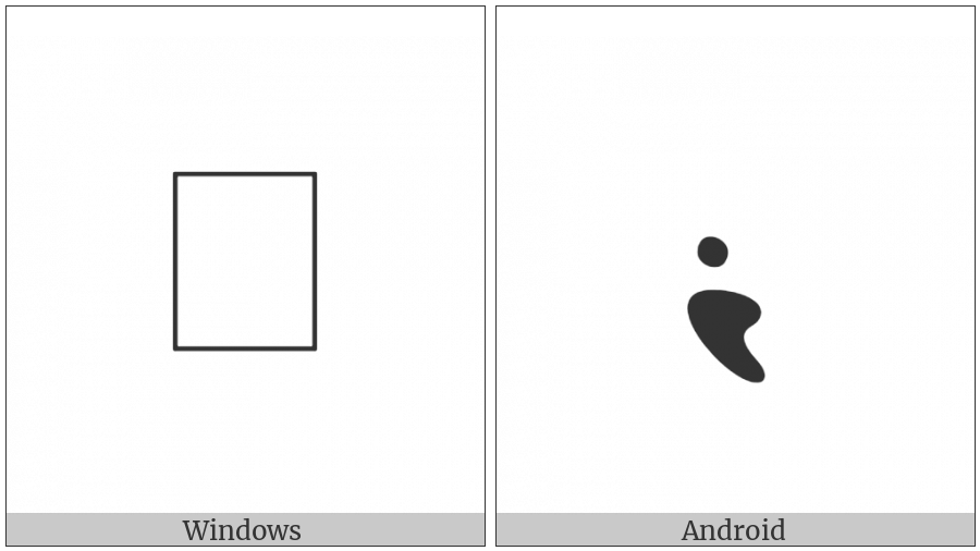 Manichaean Letter Resh on various operating systems