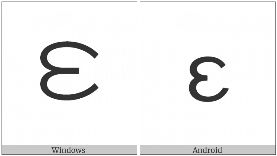 Chakma Letter Ngaa on various operating systems