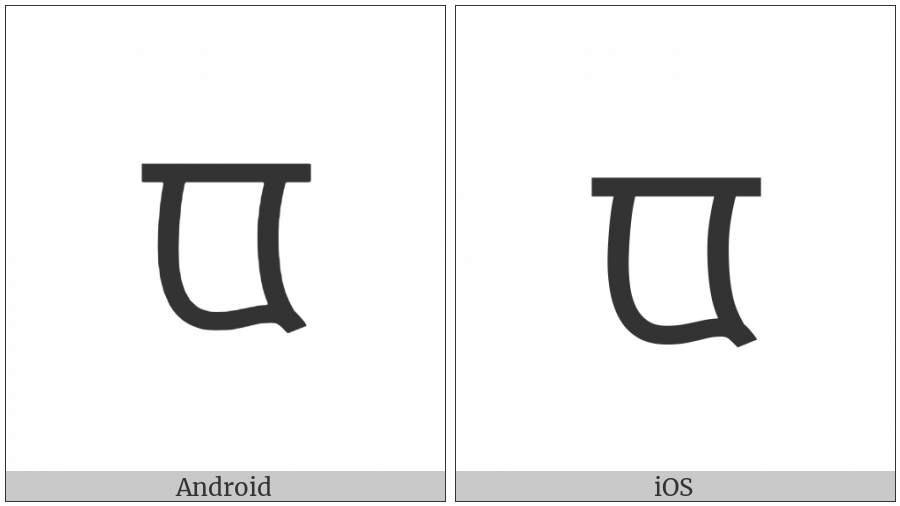 Modi Letter Va on various operating systems