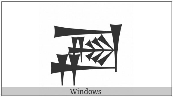 Cuneiform Sign Ga2 Times Gi on various operating systems