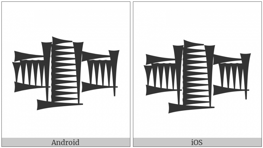 Cuneiform Sign Kesh2 on various operating systems