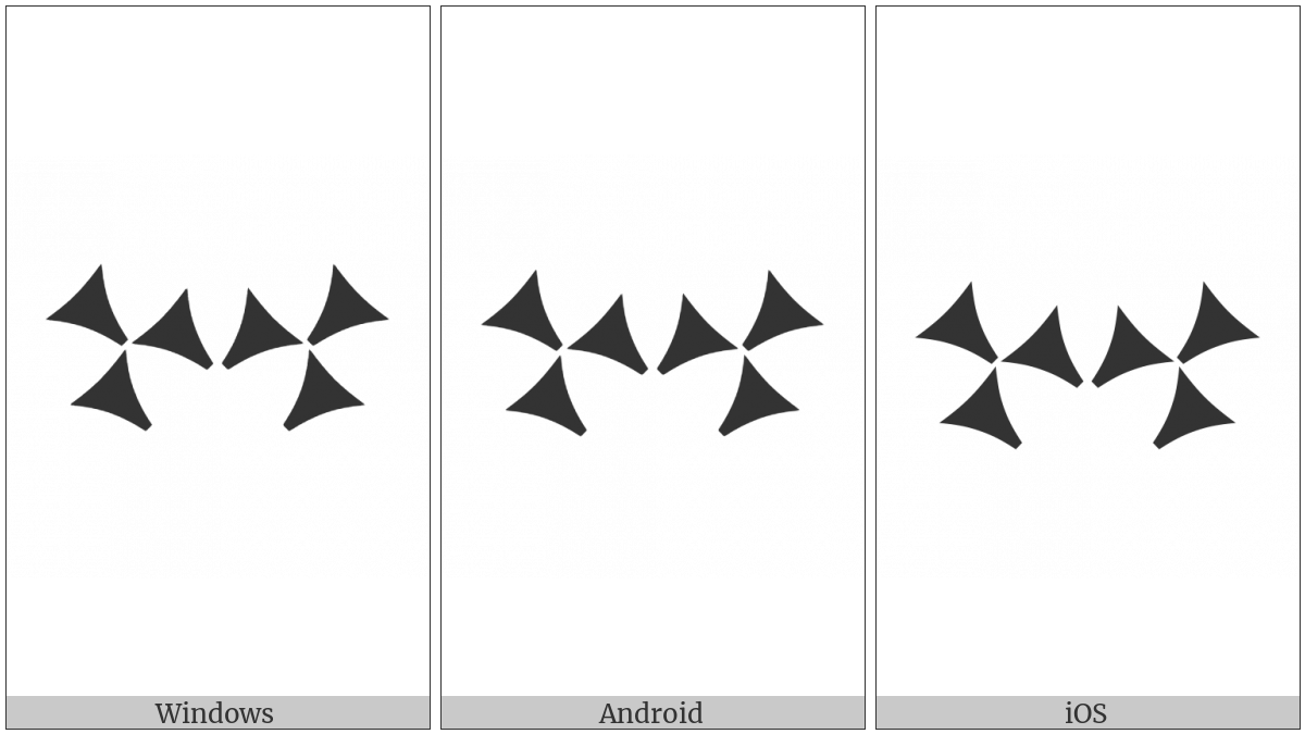 Cuneiform Sign Kur Opposing Kur on various operating systems