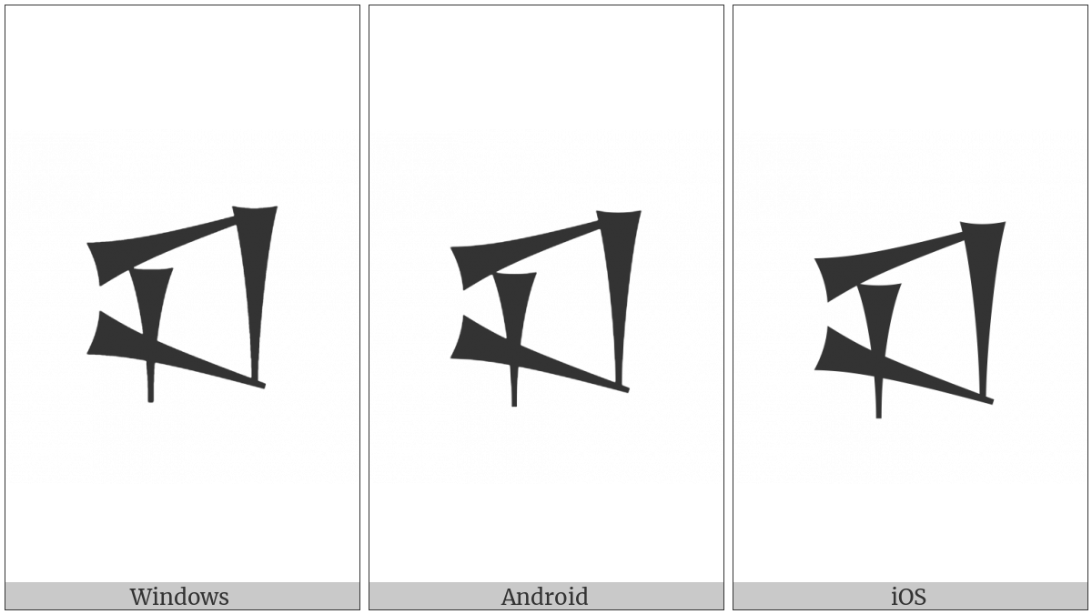 Cuneiform Sign Lagar on various operating systems