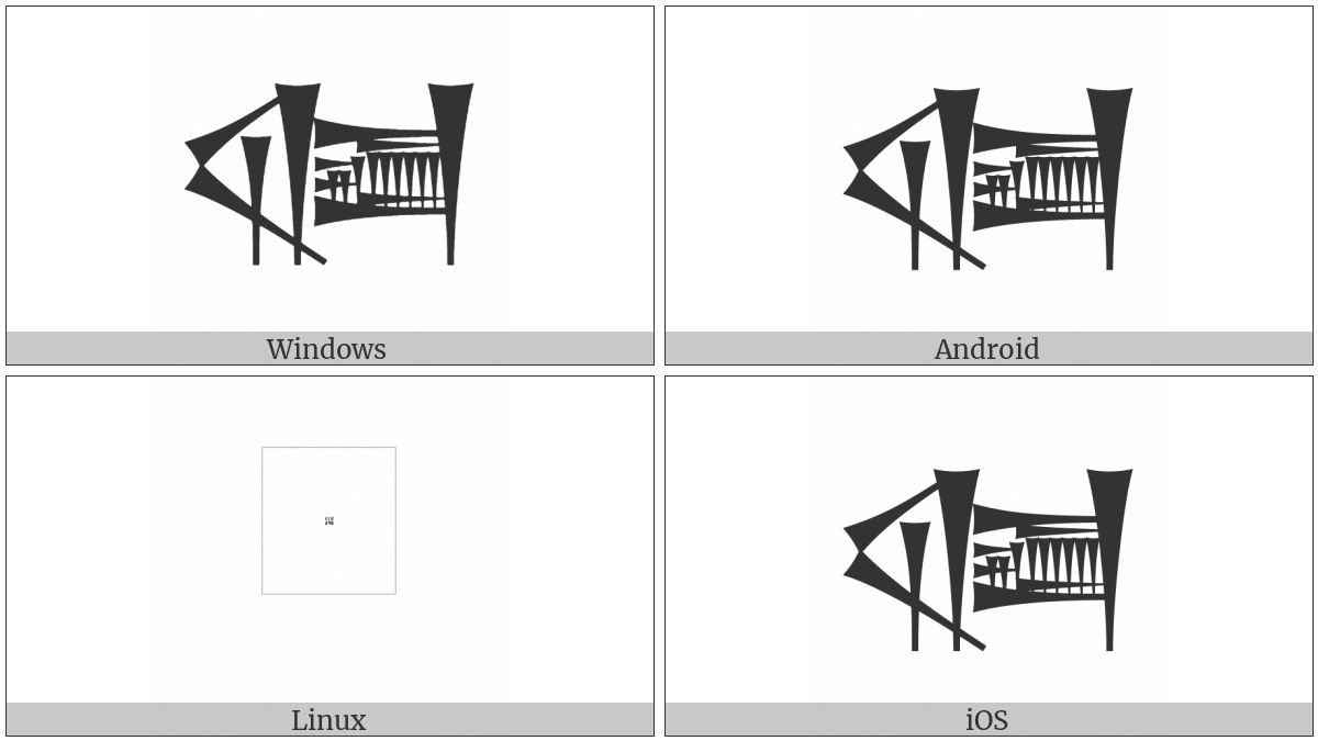 Cuneiform Sign Sag Times Dub on various operating systems