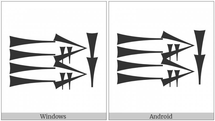 Cuneiform Sign Tab Over Tab Ni Over Ni Dish Over Dish on various operating systems
