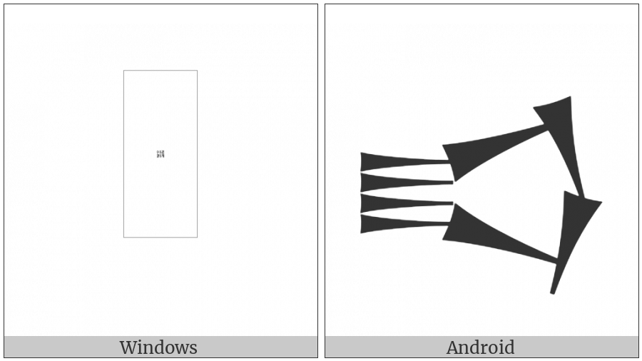 Cuneiform Sign Ud Gunu on various operating systems