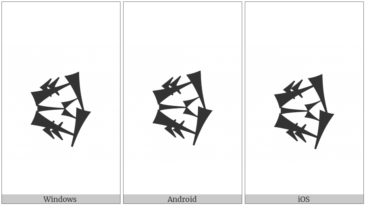 Cuneiform Sign Ud Sheshig Times Bad on various operating systems