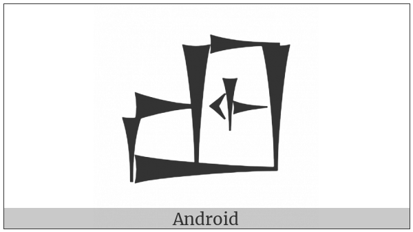 Cuneiform Sign Uru Times Igi on various operating systems