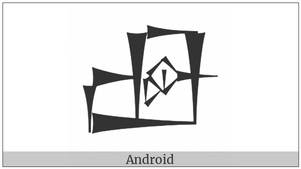 Cuneiform Sign Uru Times Im on various operating systems