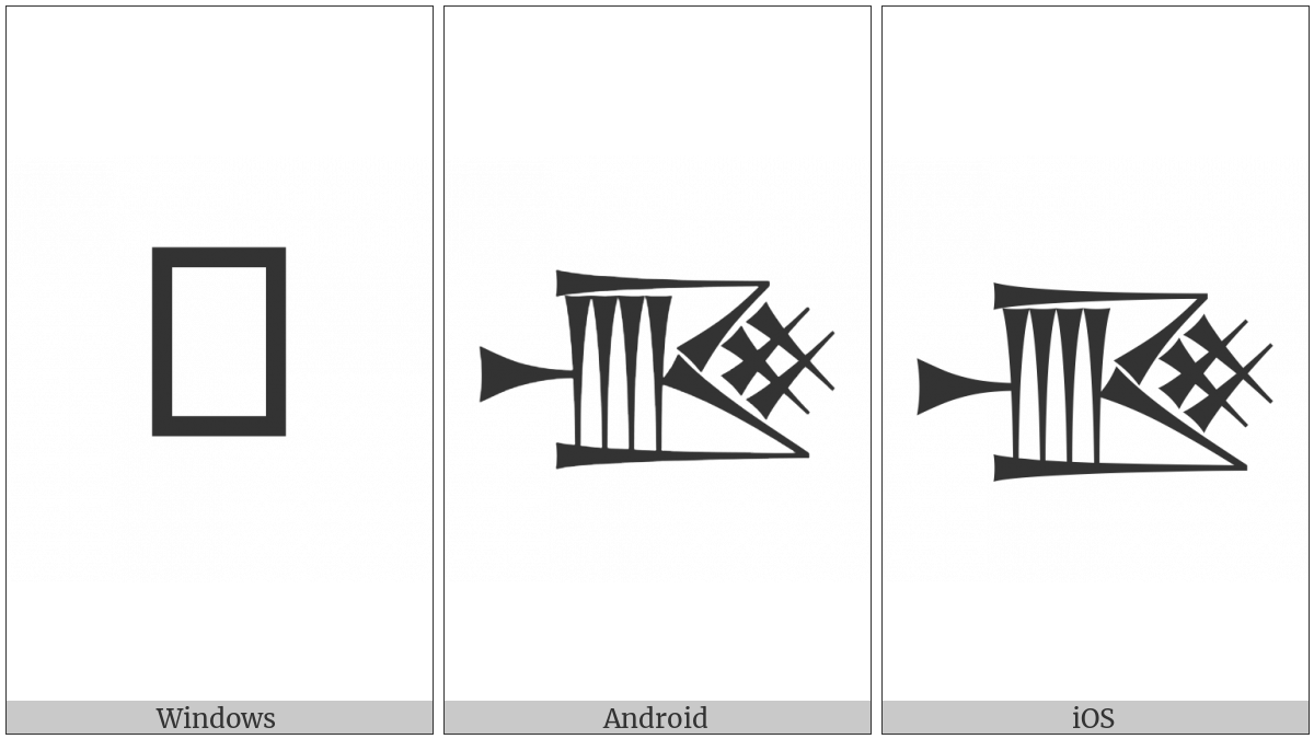 Cuneiform Sign Uz3 Times Kaskal on various operating systems