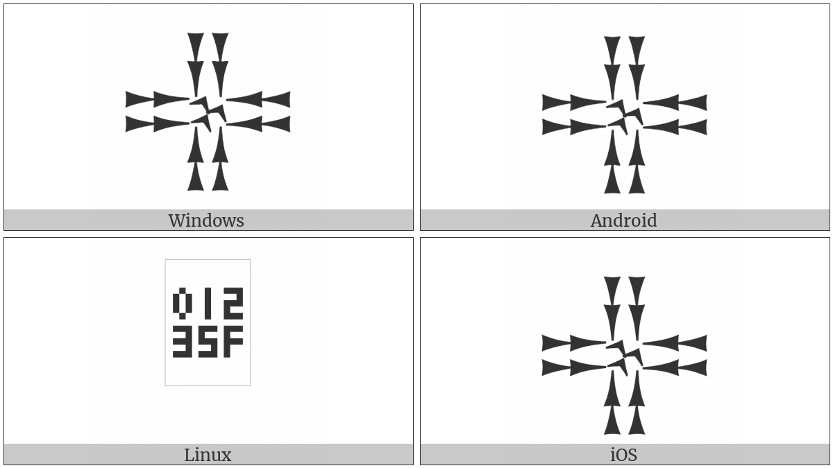 Cuneiform Sign Za Squared Times Kur on various operating systems