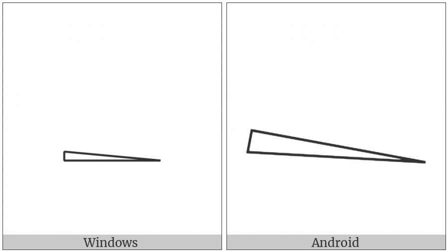 Egyptian Hieroglyph Aa010 on various operating systems