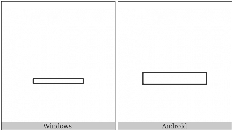 Egyptian Hieroglyph Aa012 on various operating systems