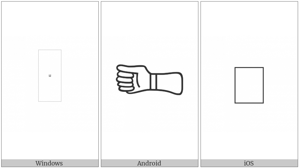 Anatolian Hieroglyph A039 on various operating systems