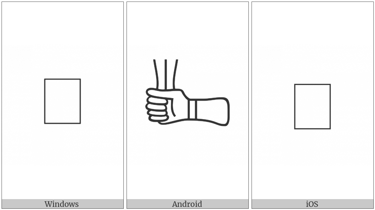 Anatolian Hieroglyph A050 on various operating systems