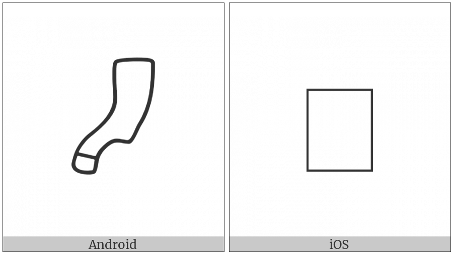 Anatolian Hieroglyph A125A on various operating systems