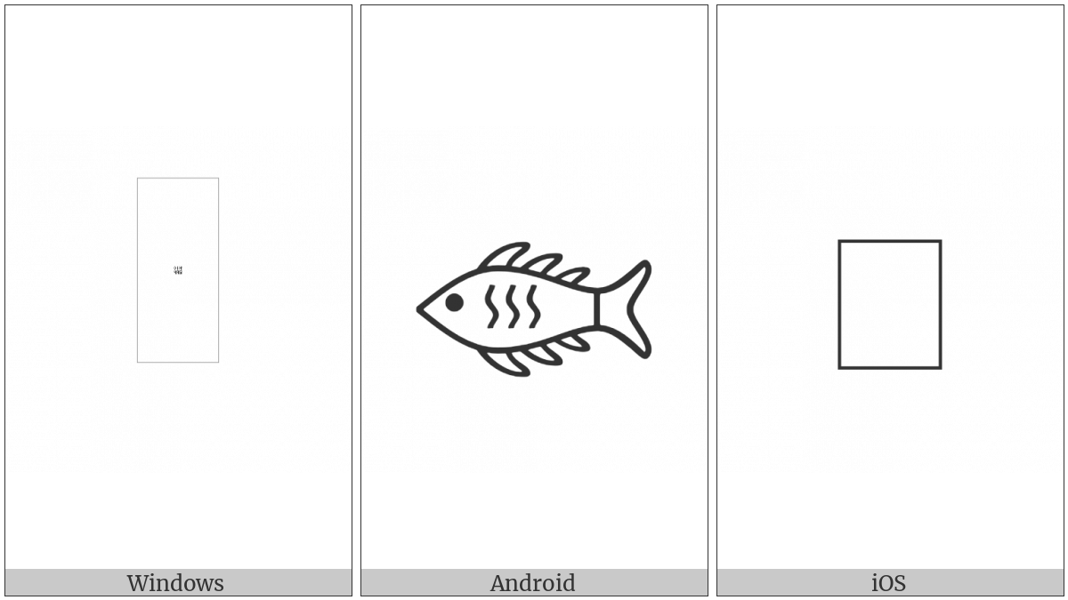 Anatolian Hieroglyph A138 on various operating systems