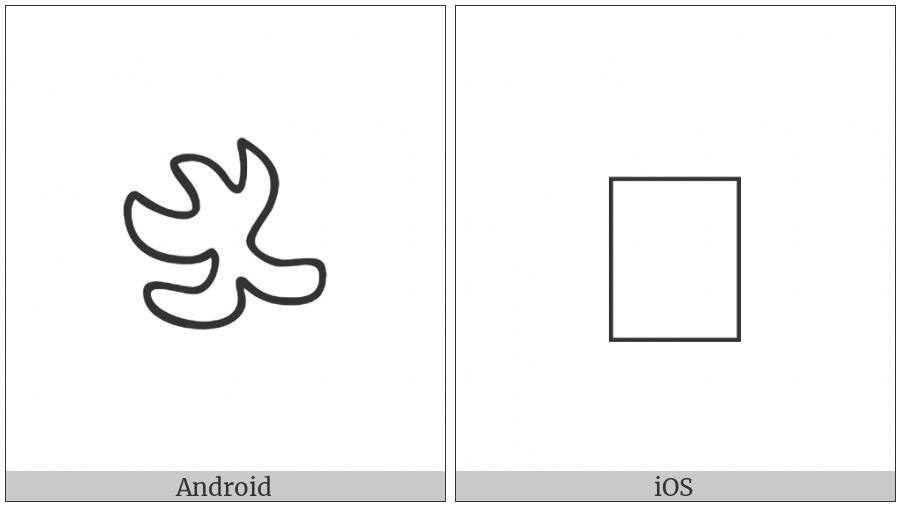 Anatolian Hieroglyph A147 on various operating systems