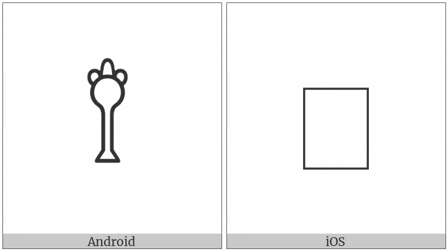 Anatolian Hieroglyph A154 on various operating systems