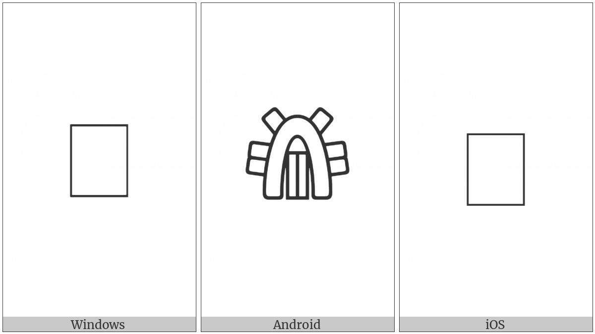 Anatolian Hieroglyph A167 on various operating systems