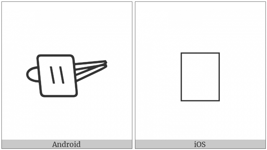 Anatolian Hieroglyph A367 on various operating systems