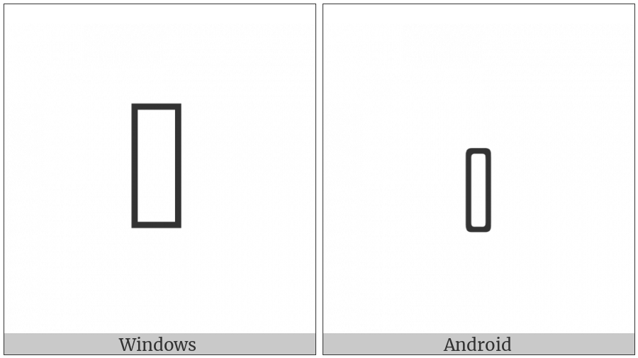 Anatolian Hieroglyph A380 on various operating systems