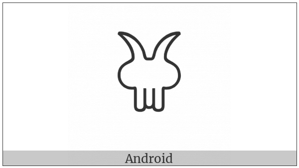 Anatolian Hieroglyph A473 on various operating systems