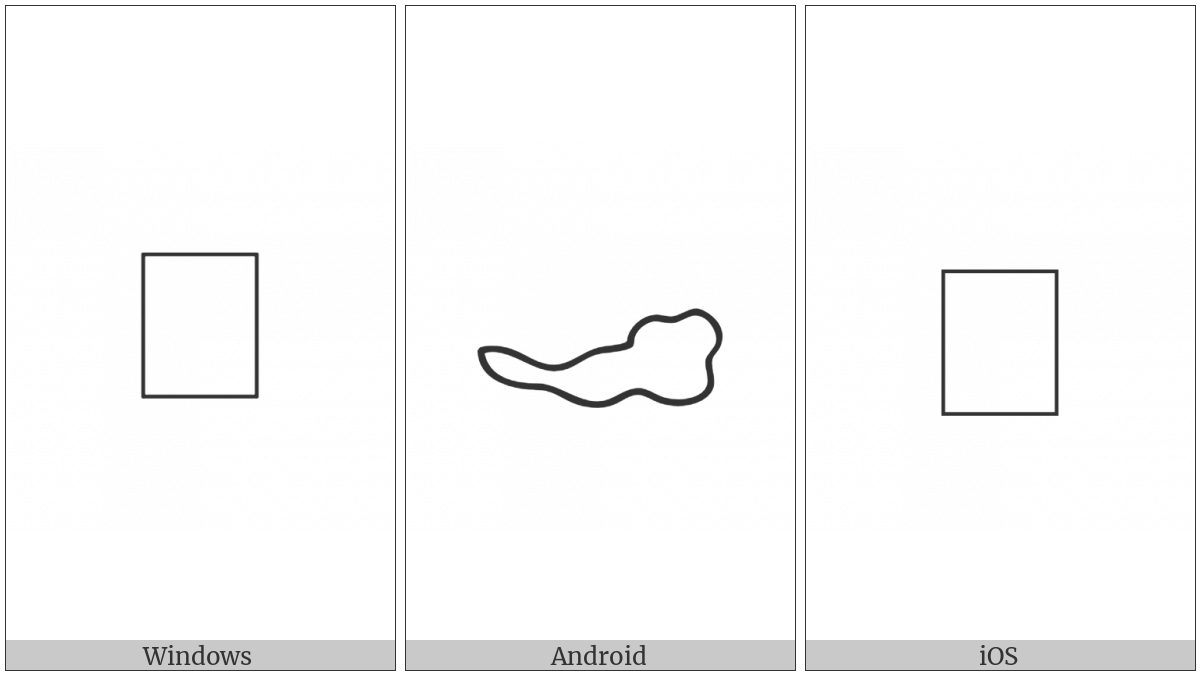 Anatolian Hieroglyph A487 on various operating systems
