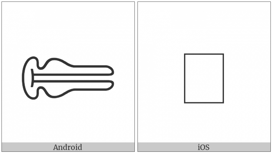 Anatolian Hieroglyph A497 on various operating systems