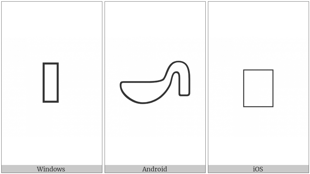 Anatolian Hieroglyph A506 on various operating systems