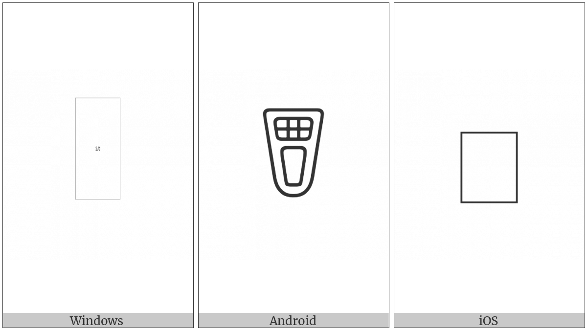 Anatolian Hieroglyph A510 on various operating systems