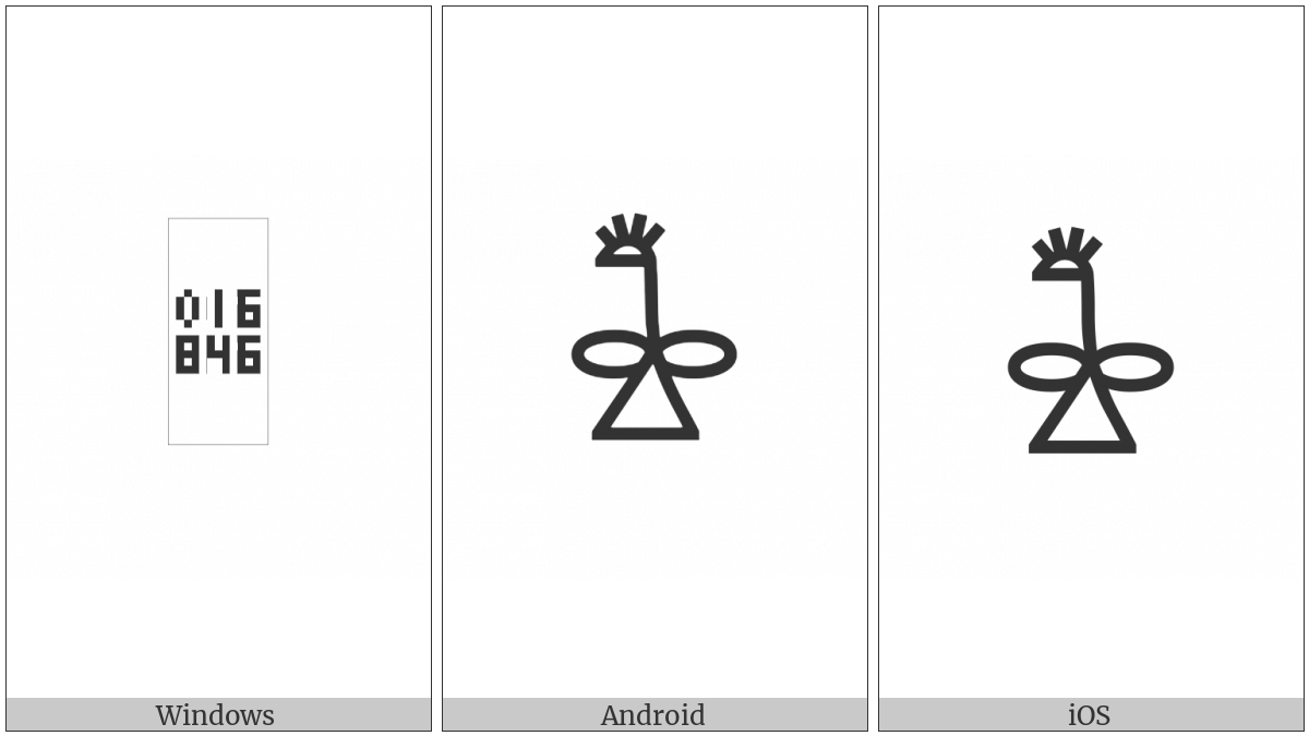 Bamum Letter Phase-A Maesi on various operating systems