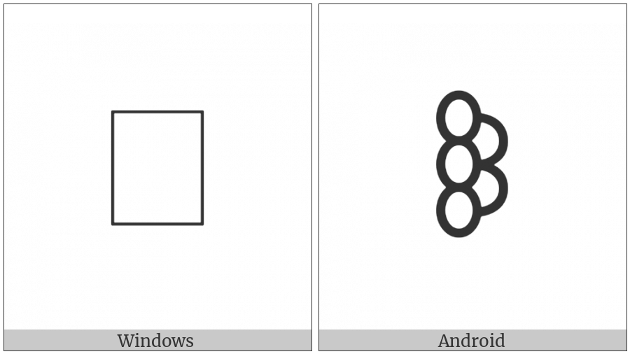 Bamum Letter Phase-E Nzaq on various operating systems